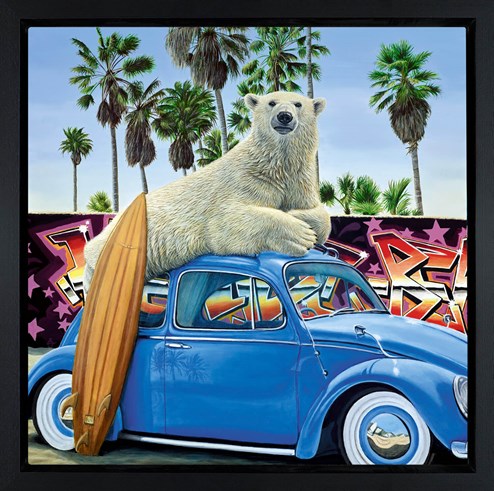 Surfs Up by Steve Tandy - Framed Box Canvas
